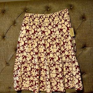 Natural Print Skirt XXL